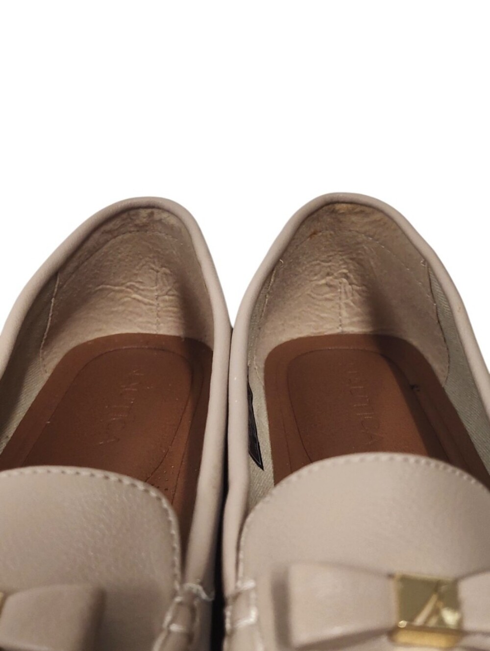 Nautica "Remi" Tan Bow Accent Loafers | Women's Size 7.5 - Picture 8 of 12